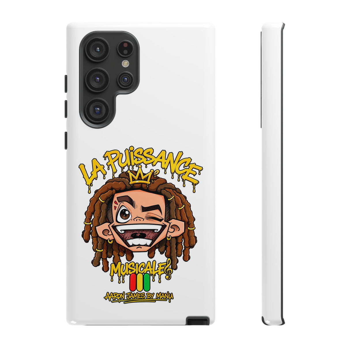 Coque Samsung Rasta King – Blanc | La Puissance Musicale – vue 21