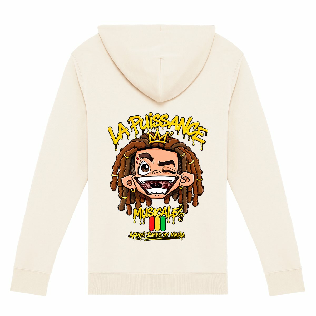 Sweat à capuche unisexe LPM Rasta King - dos_0