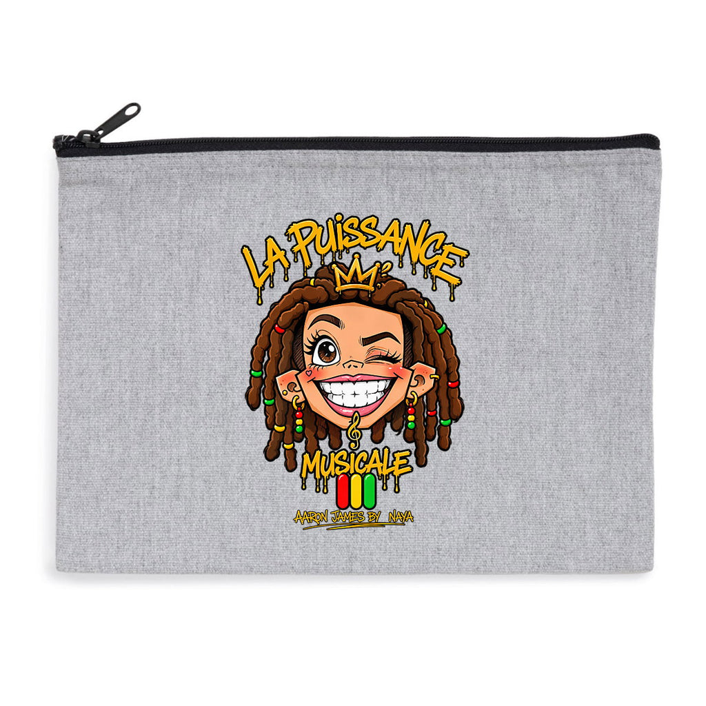 Pochette zippée recyclée LPM Rasta Queen - face_0