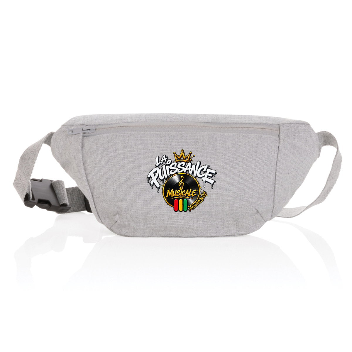 Sac banane en toile La Puissance Musicale - face_0
