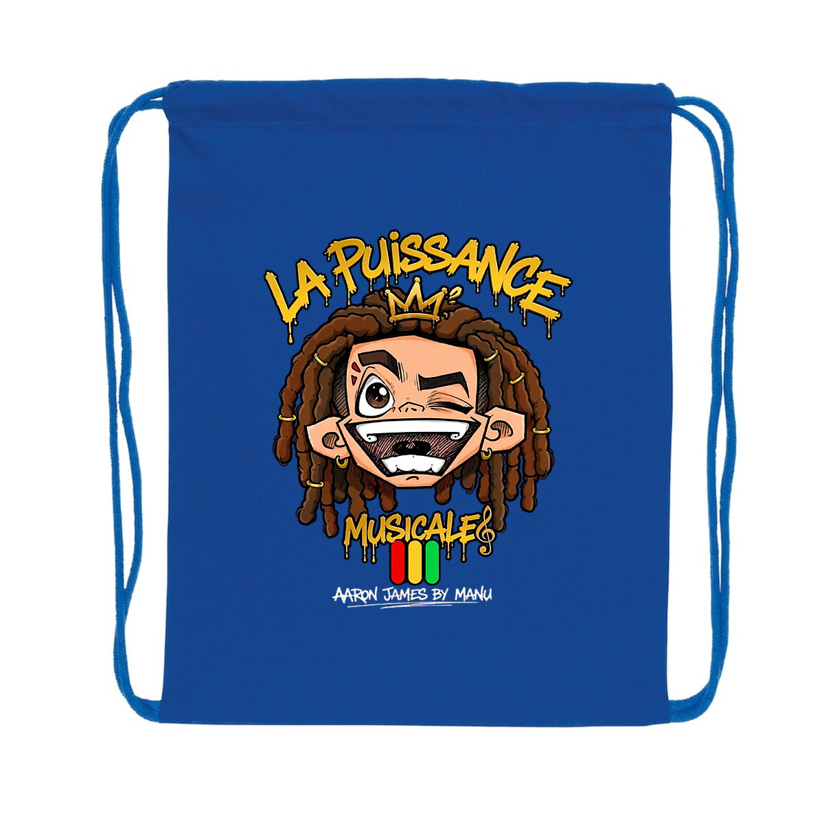 Sac à dos à cordelettes LPM Rasta King - face_0