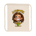 Sac à dos à cordelettes recyclé LPM Rasta Queen - face_1