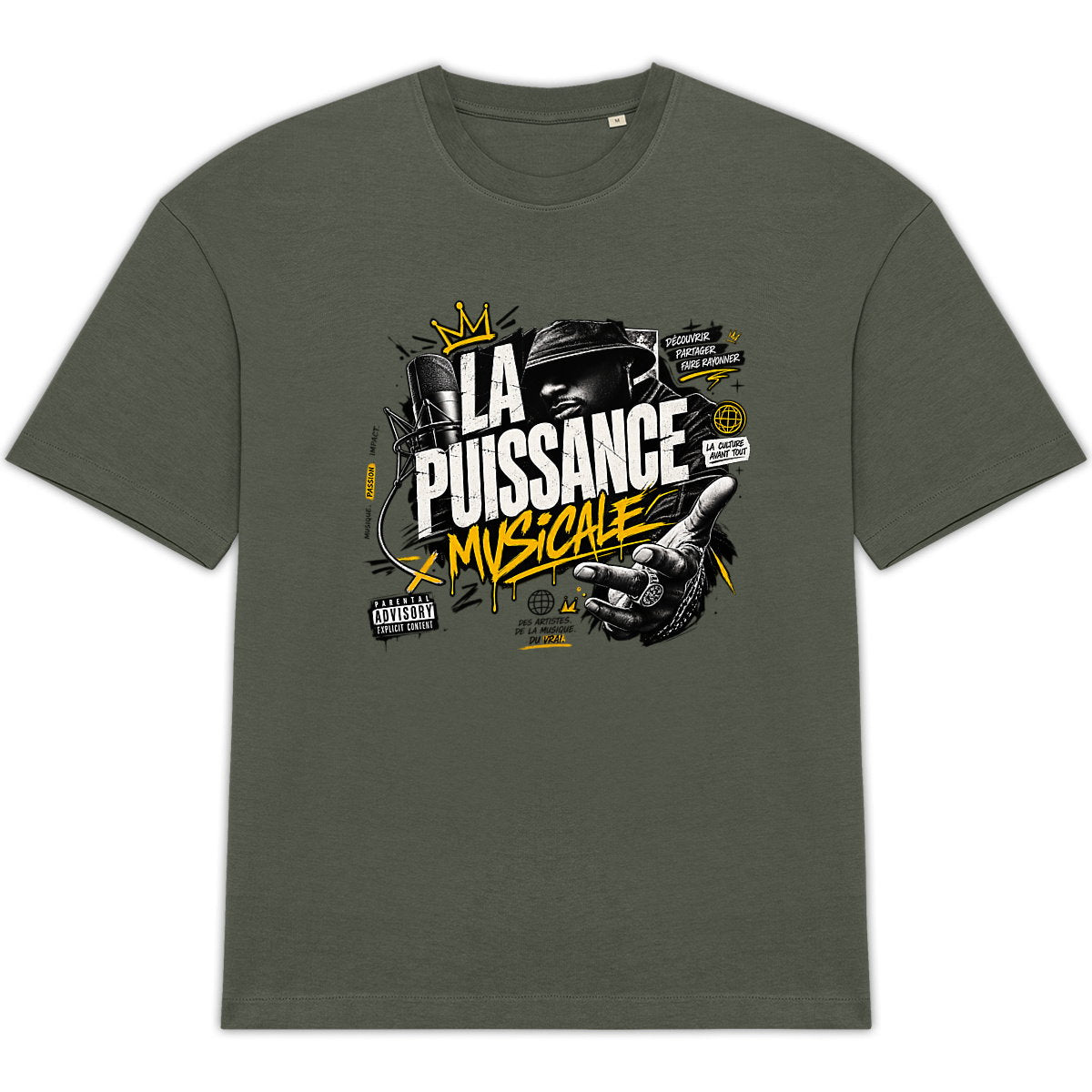 T-shirt Unisexe Oversized LPM Rap - face_1