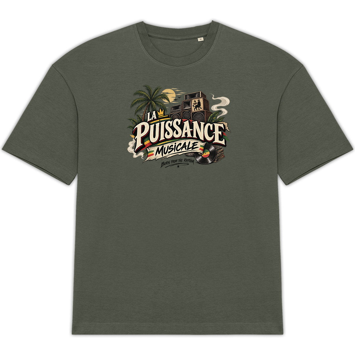 T-shirt Unisexe Oversized LPM Born From The Rythm - face_1