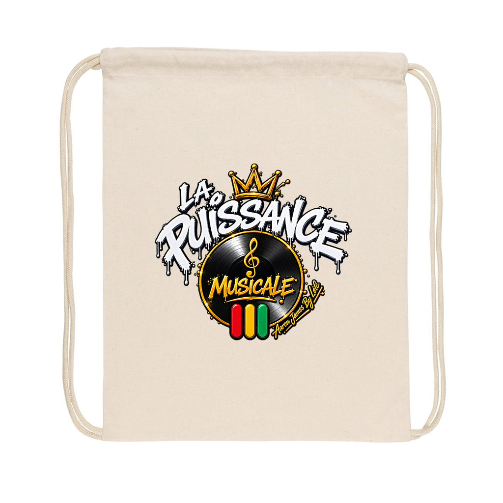 Sac à dos à cordelettes La Puissance Musicale  - face_2