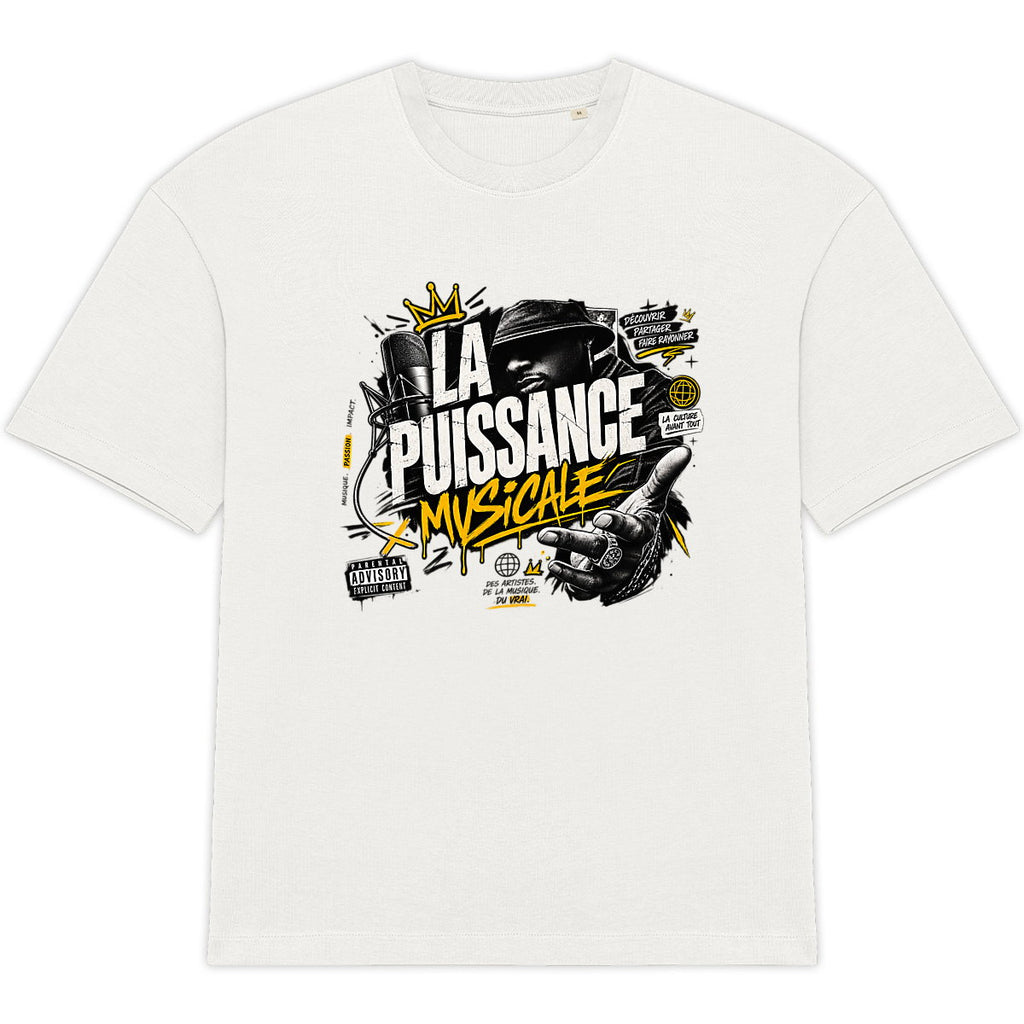 T-shirt Unisexe Oversized LPM Rap - face_2