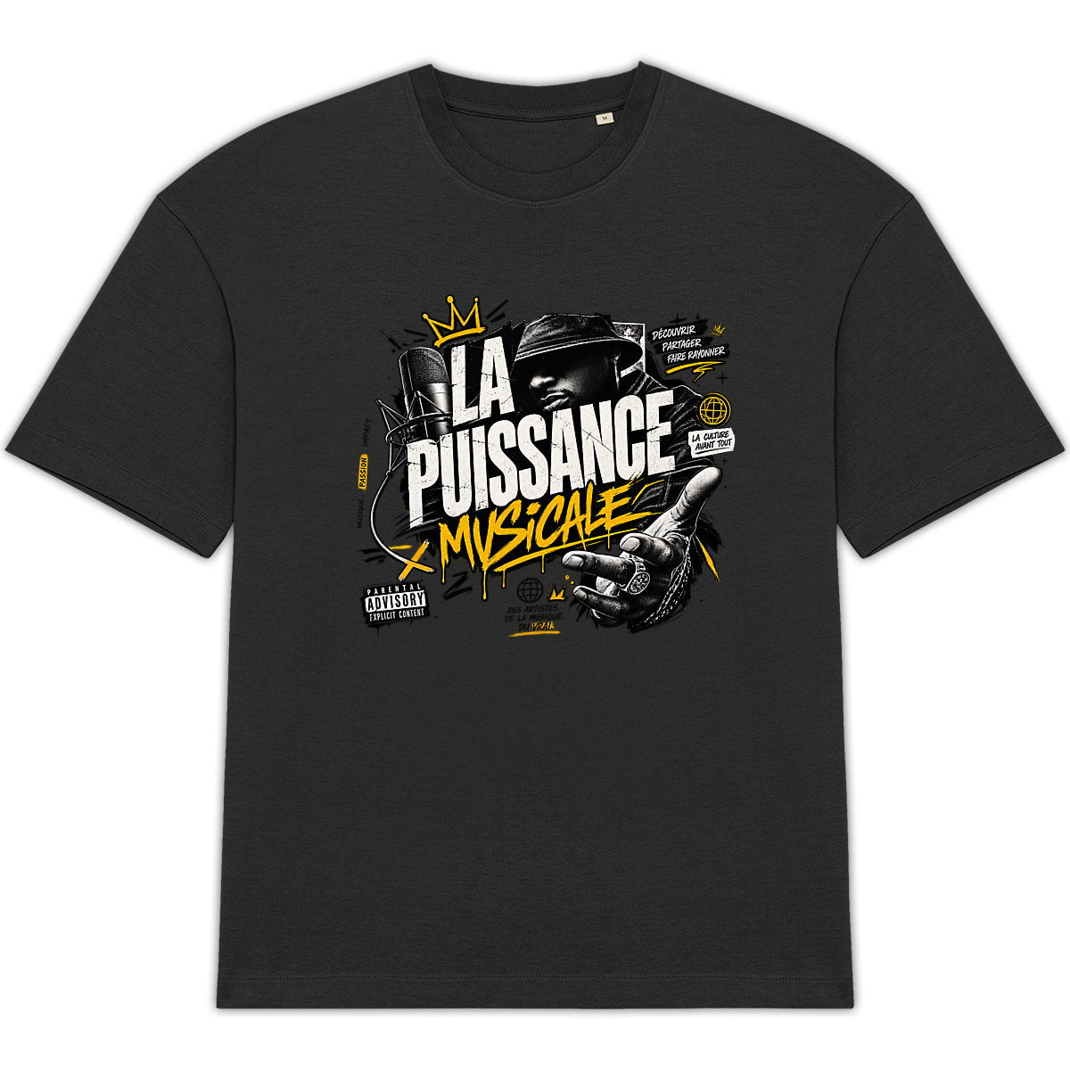 T-shirt Unisexe Oversized LPM Rap - face_3