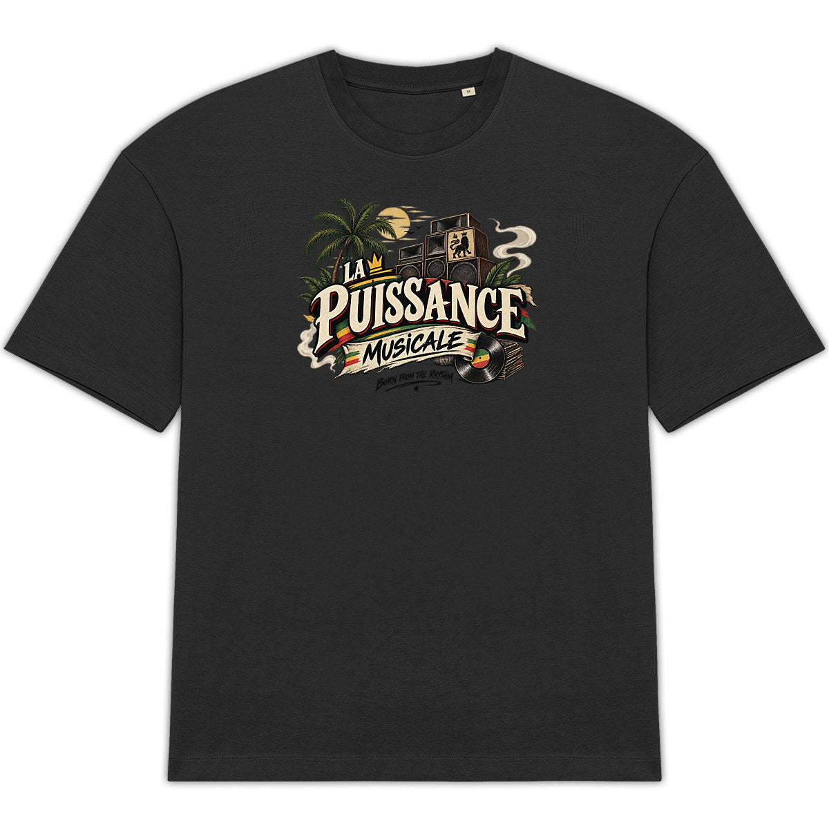 T-shirt Unisexe Oversized LPM Born From The Rythm - face_3
