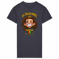 Robe T-shirt Vintage Femme LPM Rasta Queen - face_grisanthracite