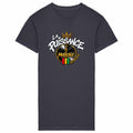 Robe T-shirt Vintage Femme La Puissance Musicale - face_grisanthracite