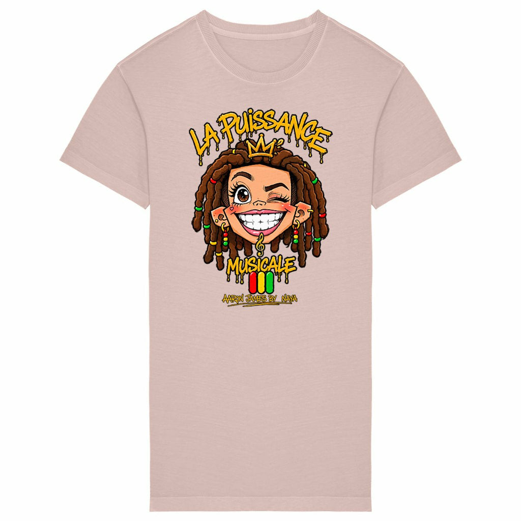 Robe T-shirt Vintage Femme LPM Rasta Queen - face_petalrose